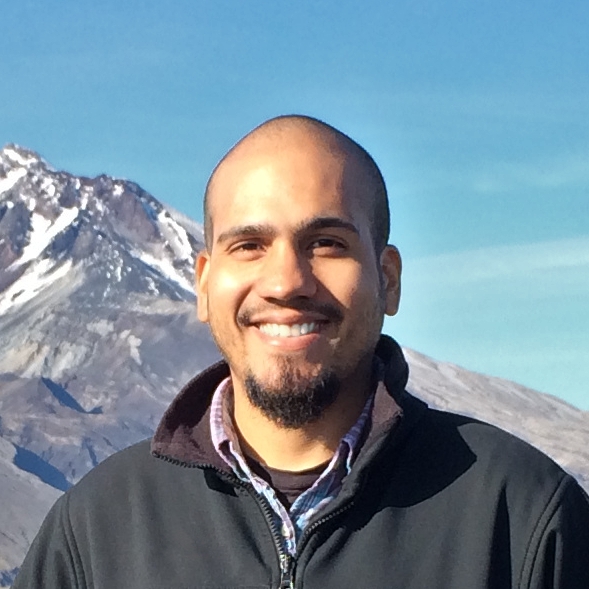 Alexis J. Villegas, Posing in Front of Mount Saint Helens, Washington, USA